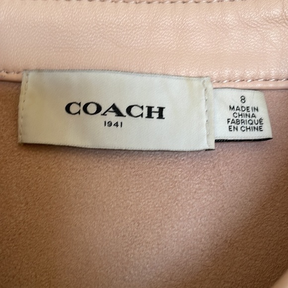 Coach Lamb Leather Vest - Blush Pink - Picture 2 of 6